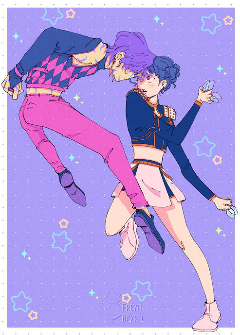 Zoey &amp; Mystery (kpop demon hunters)